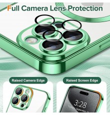 Husa pentru iPhone 15 Pro - Techsuit Luxury Crystal MagSafe - Light Verde