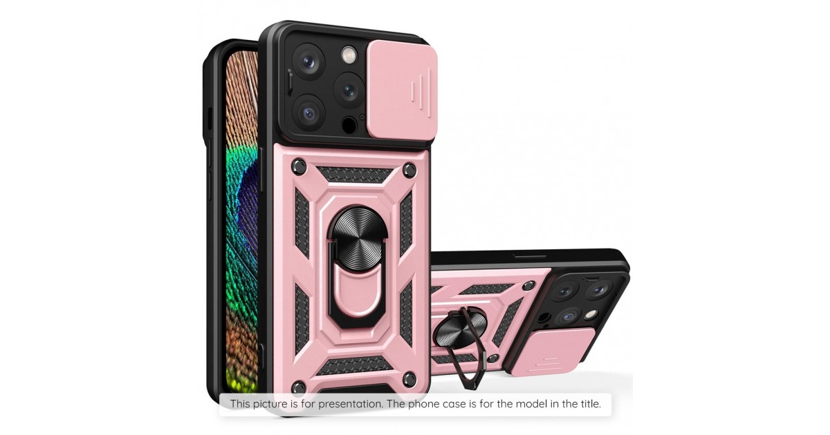 Husa pentru iPhone 15 Pro - Techsuit CamShield Series - Rose Gold