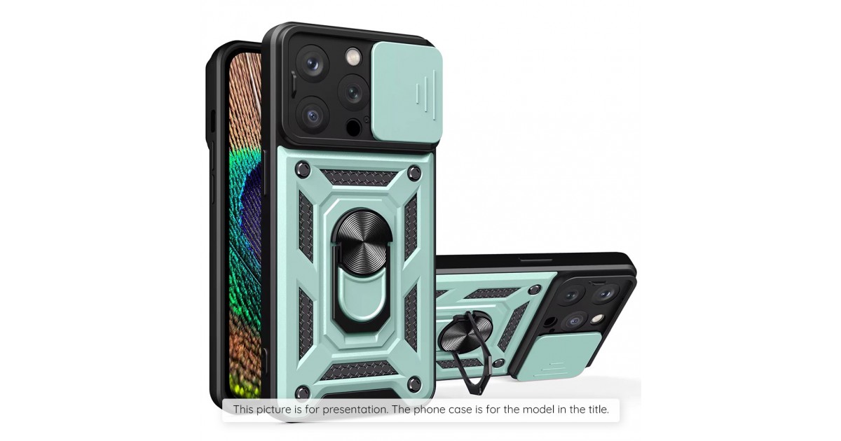 Husa pentru iPhone 15 Pro - Techsuit CamShield Series - Verde