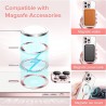 Husa pentru iPhone 15 Pro Max - Techsuit Luxury Crystal MagSafe - Roz