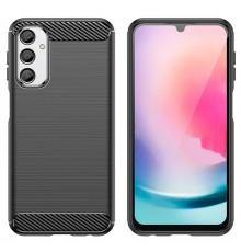 Husa pentru Samsung Galaxy A05s - Techsuit Carbon Silicone - Neagra