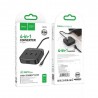 Adaptor USB-C la 3x USB2.0 + RJ45, 0.2m - Hoco Easy Link (HB35) - Negru