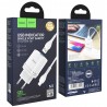 Incarcator Priza USB-A, 10W, 2.4A + Lightning - Hoco Ardent (N1) - Alb