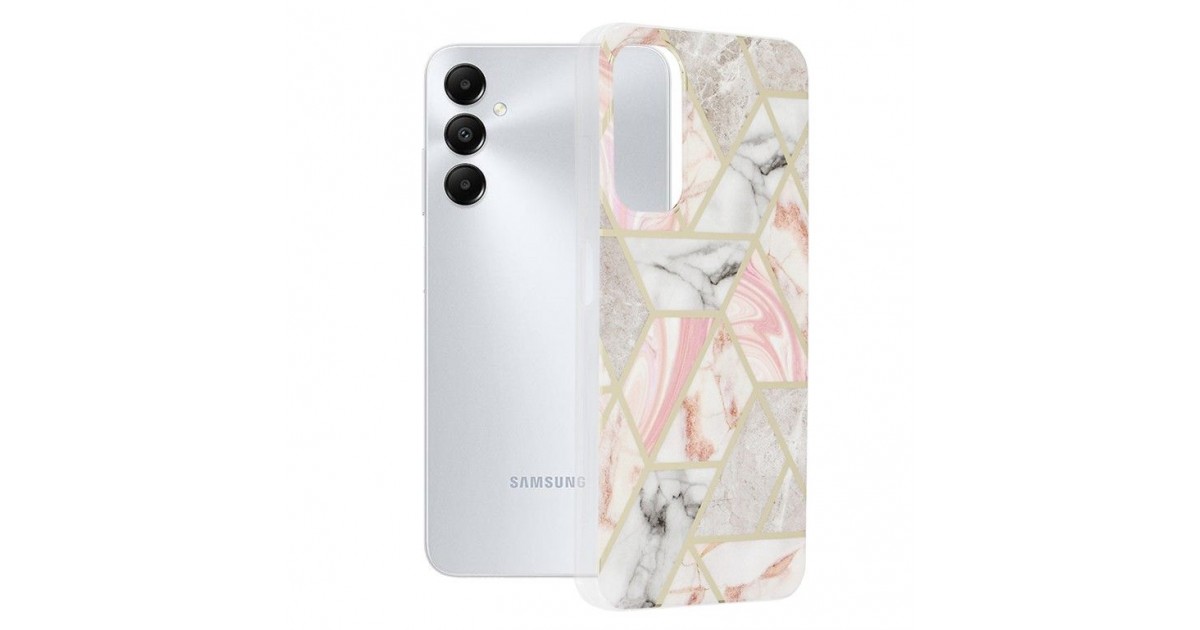 Husa pentru Samsung Galaxy A05s - Techsuit Marble Series - Roz Hex