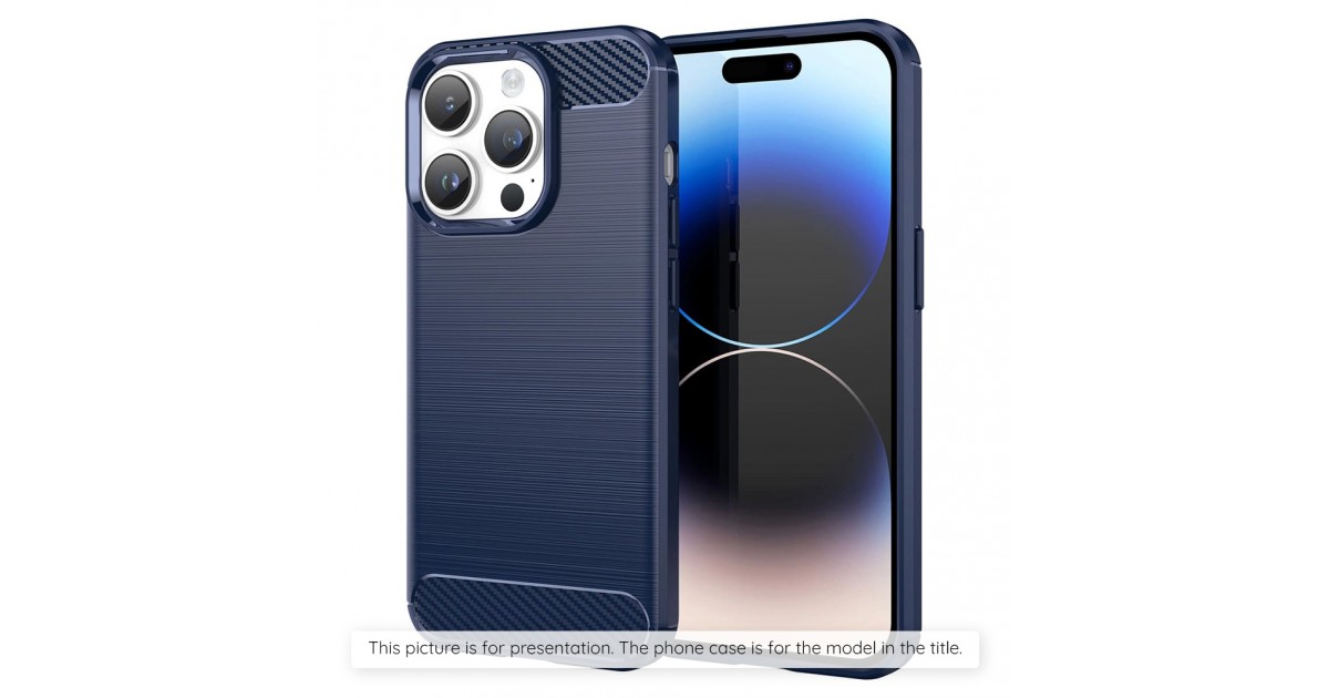 Husa pentru iPhone 11 - Techsuit Carbon Silicone - Albastra