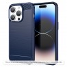 Husa pentru iPhone 11 - Techsuit Carbon Silicone - Albastra