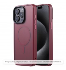 Husa pentru iPhone 15 - Techsuit HaloFrost MagSafe Series - Bordeaux