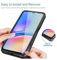 [PACHET 360] - Husa ColorVerse 360 + Folie de protectie -  Samsung Galaxy A05s  - Albastru