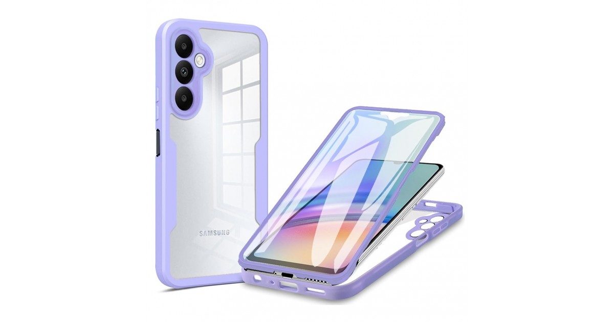 [PACHET 360] - Husa ColorVerse 360 + Folie de protectie -  Samsung Galaxy A05s  - Mov