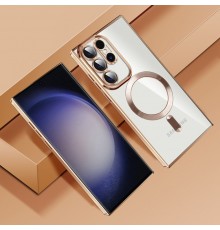 Husa pentru Samsung Galaxy S24 Ultra - Techsuit Luxury Crystal MagSafe - Neagra