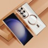 Husa pentru Samsung Galaxy S24 Ultra - Techsuit Luxury Crystal MagSafe - Roz