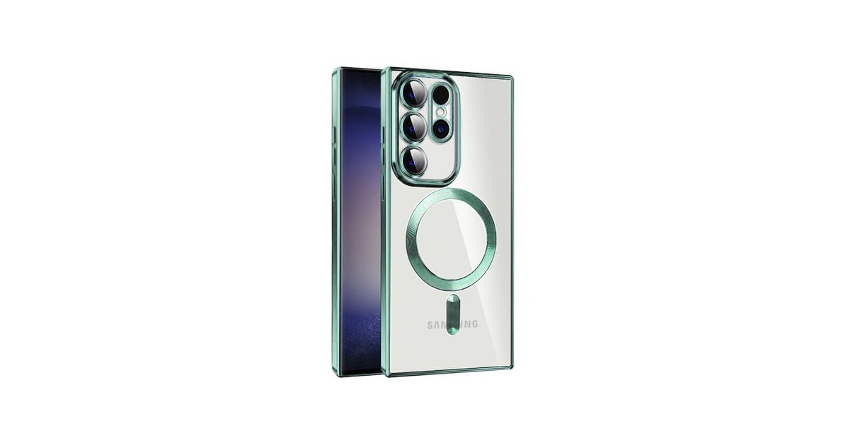 Husa pentru Samsung Galaxy S24 Ultra - Techsuit Luxury Crystal MagSafe - Deep Verde