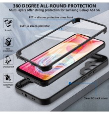 [PACHET 360] - Husa ColorVerse 360 + Folie de protectie -  Samsung Galaxy S24 Plus  - Albastru