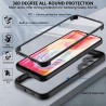 [PACHET 360] - Husa ColorVerse 360 + Folie de protectie -  Samsung Galaxy S24  - Albastru