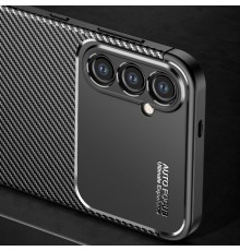 Husa pentru Samsung Galaxy S24 - Techsuit CarbonFiber - Neagra