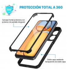 [PACHET 360] - Husa ColorVerse 360 + Folie de protectie -  Xiaomi Redmi 13C 4G / Poco C65  - Negru