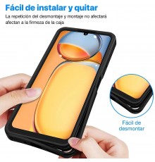 [PACHET 360] - Husa ColorVerse 360 + Folie de protectie -  Xiaomi Redmi 13C 4G / Poco C65  - Negru