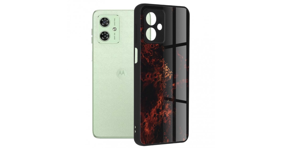 Husa pentru Motorola Moto G54 - Techsuit Glaze Series - Rosie Nebula