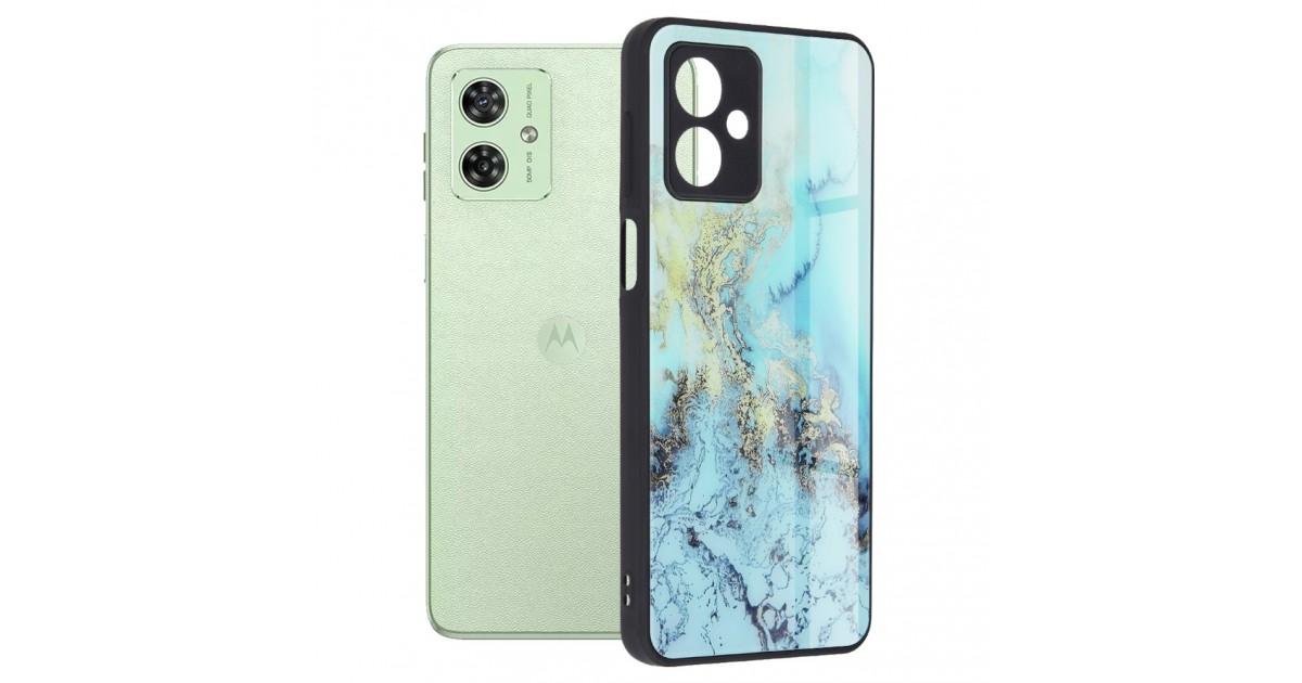 Husa pentru Motorola Moto G54 - Techsuit Glaze Series - Albastra Ocean