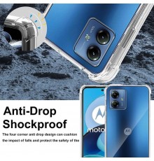 Husa pentru Motorola Moto G54 - Techsuit Shockproof Clear Silicone - Clear