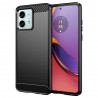 Husa pentru Motorola Moto G84 - Techsuit Carbon Silicone - Neagra