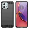 Husa pentru Motorola Moto G84 - Techsuit Carbon Silicone - Neagra