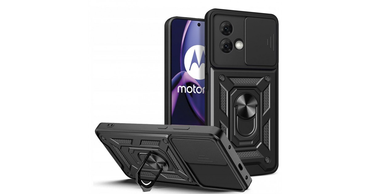 Husa pentru Motorola Moto G84 - Techsuit CamShield Series - Neagra