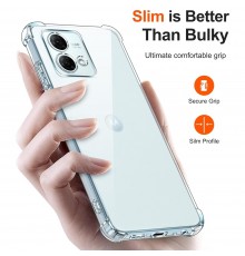 Husa pentru Motorola Moto G84 - Techsuit Shockproof Clear Silicone - Clear