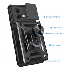 Husa pentru Motorola Moto G84 - Techsuit CamShield Series - Albastra