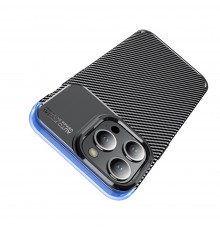 Husa pentru iPhone 15 Pro Max - Techsuit CarbonFiber - Neagra