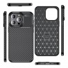 Husa pentru iPhone 15 Pro Max - Techsuit CarbonFiber - Neagra