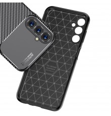 Husa pentru Samsung Galaxy A05s - Techsuit CarbonFiber - Neagra