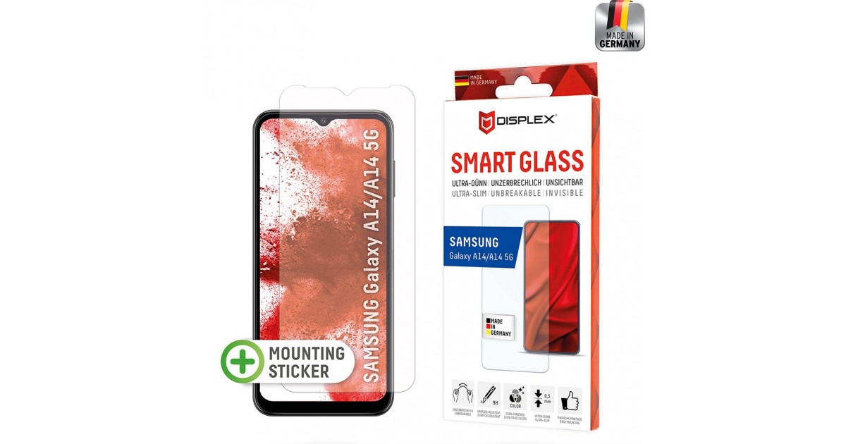 Folie pentru Samsung Galaxy A14 4G / A14 5G - Displex Smart Glass - Clear