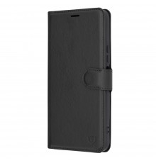 Husa pentru Honor X6a - Techsuit Leather Folio - Neagra