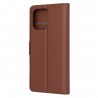 Husa pentru Honor X6a - Techsuit Leather Folio - Maro