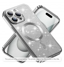 Husa pentru iPhone 15 Pro - Techsuit SparkleSkin MagSafe Series - Clear