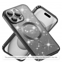 Husa pentru iPhone 15 Pro Max - Nillkin CamShield Silky MagSafe Silicone - Dark Night Mov