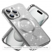Husa pentru iPhone 15 Pro Max - Techsuit Luxury Glitter MagSafe - Deep Verde