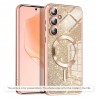 Husa pentru iPhone 15 Pro Max - Techsuit Luxury Glitter MagSafe - Rose Gold