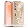 Husa pentru iPhone 15 - Techsuit Luxury Glitter MagSafe - Rose Gold