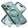 Husa pentru iPhone 15 Plus - Techsuit Luxury Glitter MagSafe - Light Verde