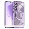 Husa pentru iPhone 15 Plus - Techsuit Luxury Glitter MagSafe - Light Mov