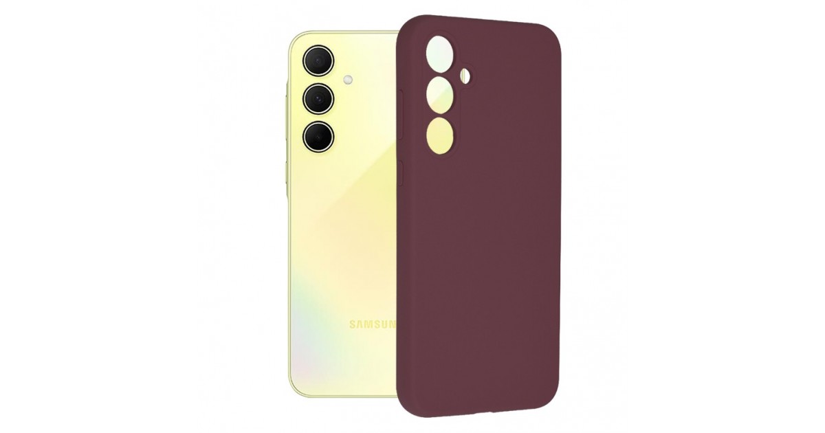 Husa pentru Samsung Galaxy A35 5G - Techsuit Soft Edge Silicone - Plum Violet