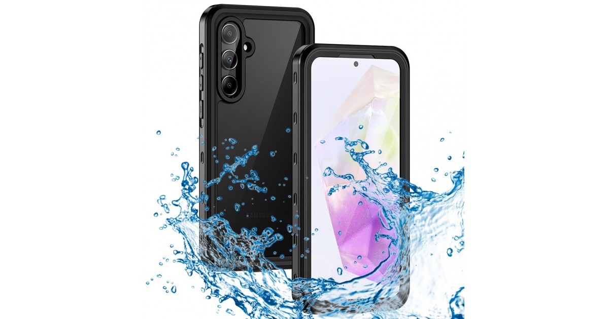 Husa pentru Samsung Galaxy A35 5G - ShellBox Waterproof IP68 Case - Neagra