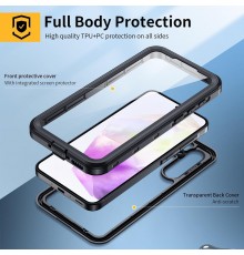 Husa pentru Samsung Galaxy A35 5G - ShellBox Waterproof IP68 Case - Neagra