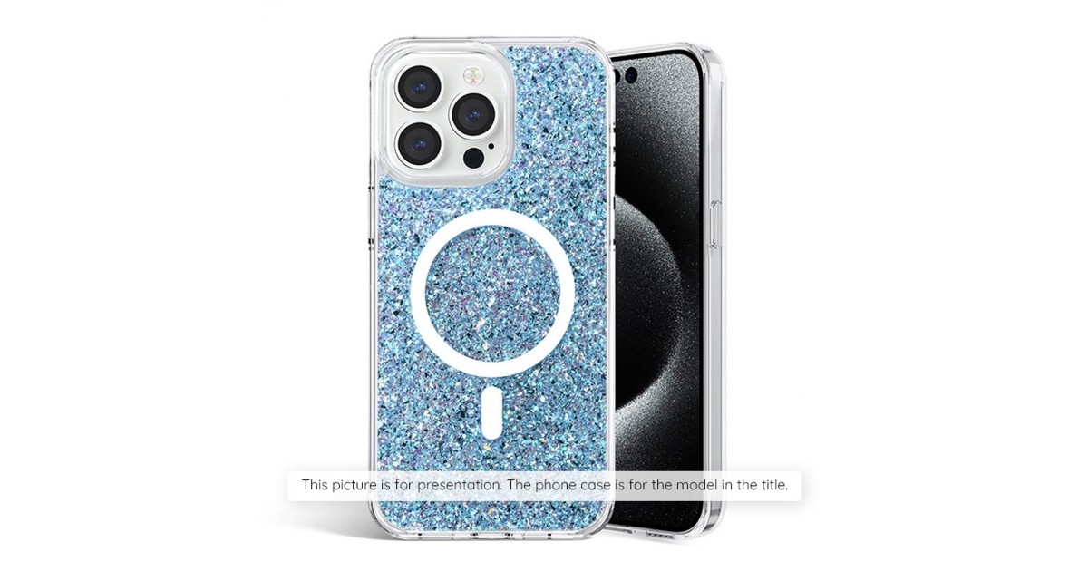 Husa pentru Samsung Galaxy A35 5G - Techsuit Sparkly Glitter - Albastra