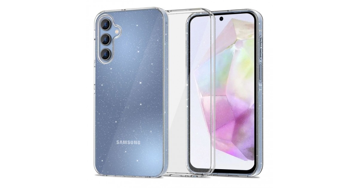 Husa pentru Samsung Galaxy A35 5G - Techsuit SparkleSkin Series - Clear