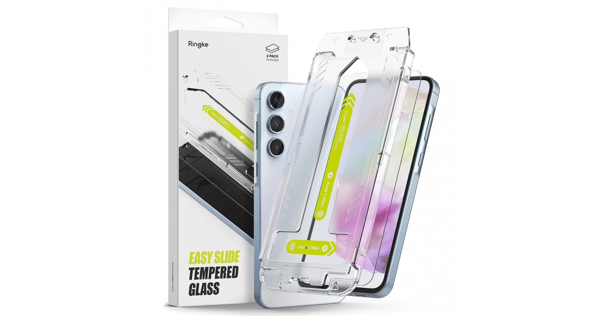 Folie pentru Samsung Galaxy A35 5G (set 2) - Ringke Easy Slide Tempered Glass - Clear