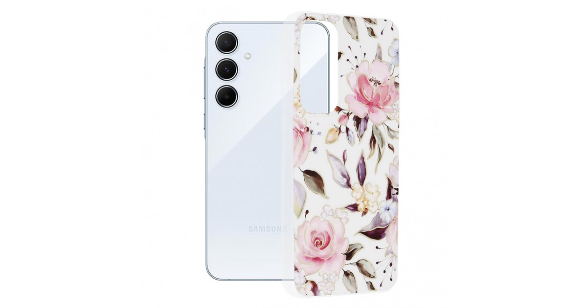 Husa pentru Samsung Galaxy A55 5G - Techsuit Marble Series - Chloe Alba