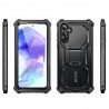 Husa pentru Samsung Galaxy A55 5G + Folie - I-Blason Armorbox - Neagra